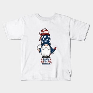 Patriotic Gnome Kids T-Shirt